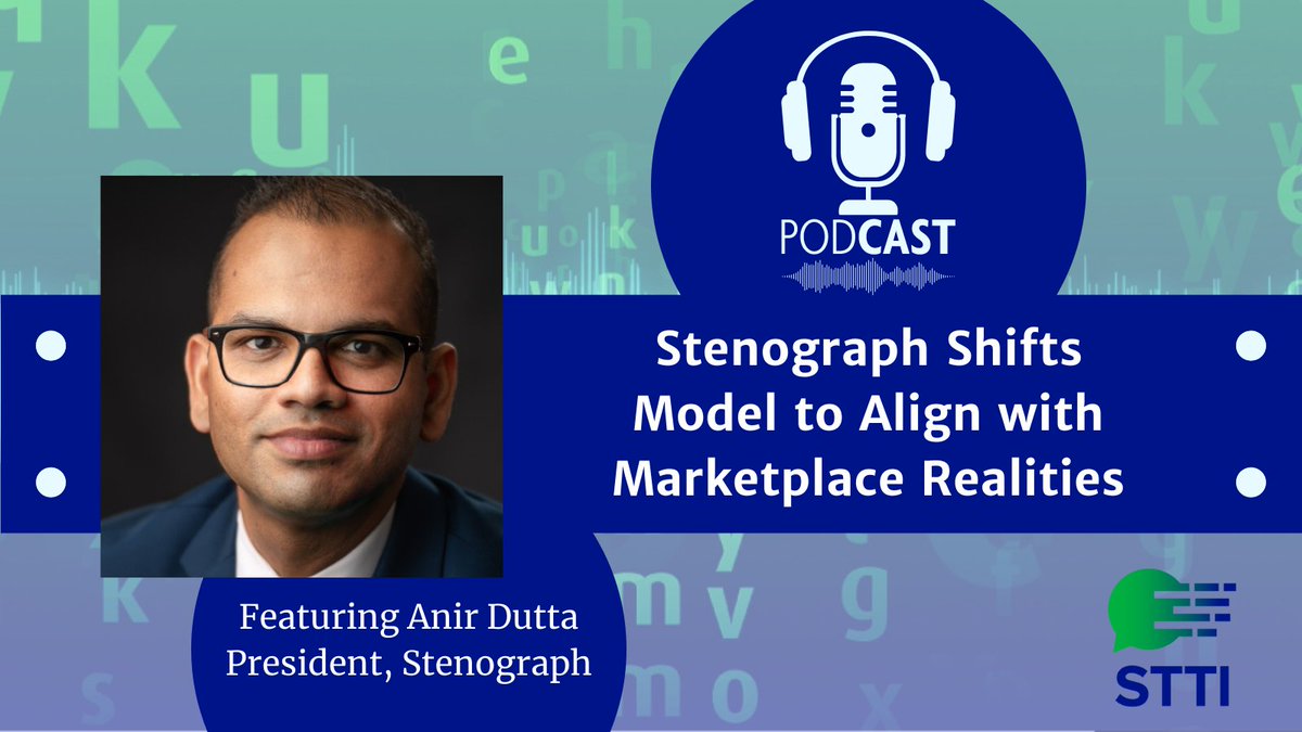 Take a break and listen to <a href="/StenographLLC/">Stenograph</a> President Anir Dutta discuss the new product representing a significant shift in the company's business model - and a harbinger of things to come in the world of court reporting: bit.ly/3Clc84E