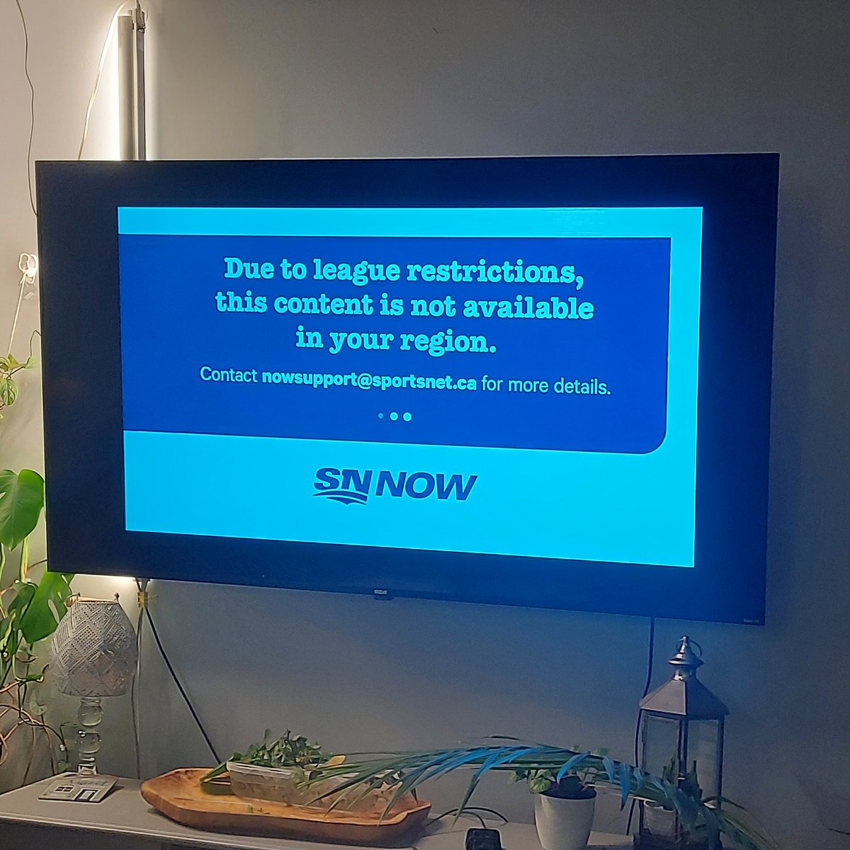 jboyle31's tweet photo. @Sportsnet it's 2021, how is this possible? I watched the first period. The game is in Winnipeg.. I'm in the Edmonton area, figure it out. Brutal. https://t.co/PXLYHQCQZB