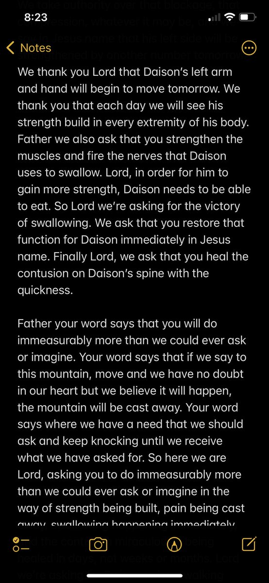 KenSok13's tweet photo. A prayer for @DaisonPursley that my aunt sent to our family! 🙏🏼 https://t.co/zK0yehOKsf