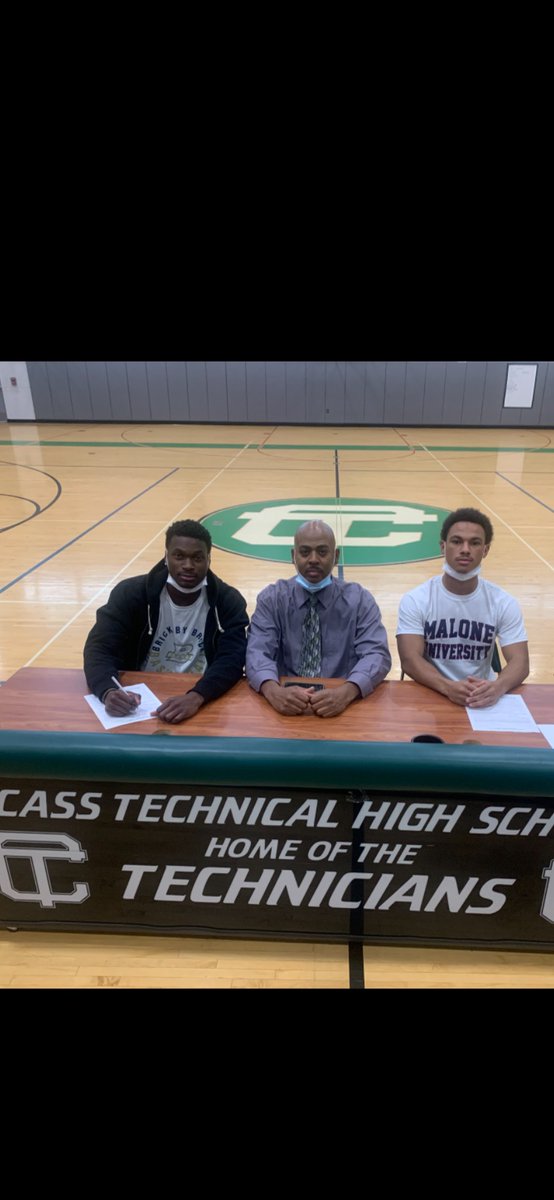 Signing day is always a big day at Cass Tech. Congratulations to Rylan (Bluefield State) and Terrance (Malone) The battle tested formula continues to pay off. Scholarships and Championships!!!