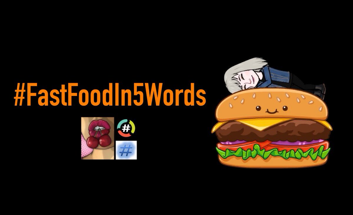 AcidicCherryTgz's tweet photo. Thanks for joining me and playing
#FastFoodIn5Words
I’ll be back next week with another acidicly sweet hashtag game
Special thanks to @RoeGhost for this weeks tag
On @HashtagRoundup part of @TheHashtagGame https://t.co/JiFl2e6GK2