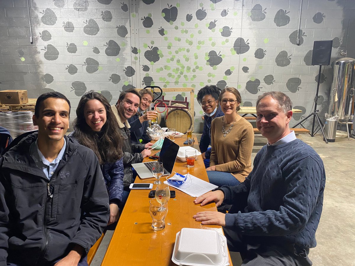 Great evening spent sipping cider in downtown Durham and analyzing Fontan physiology, trial design and the potential benefits and harms of PDE5 inhibitors from the FUEL trial. Thank you to fellow @spates_m and mentor @RichKrasuskiMD for the great discussion!