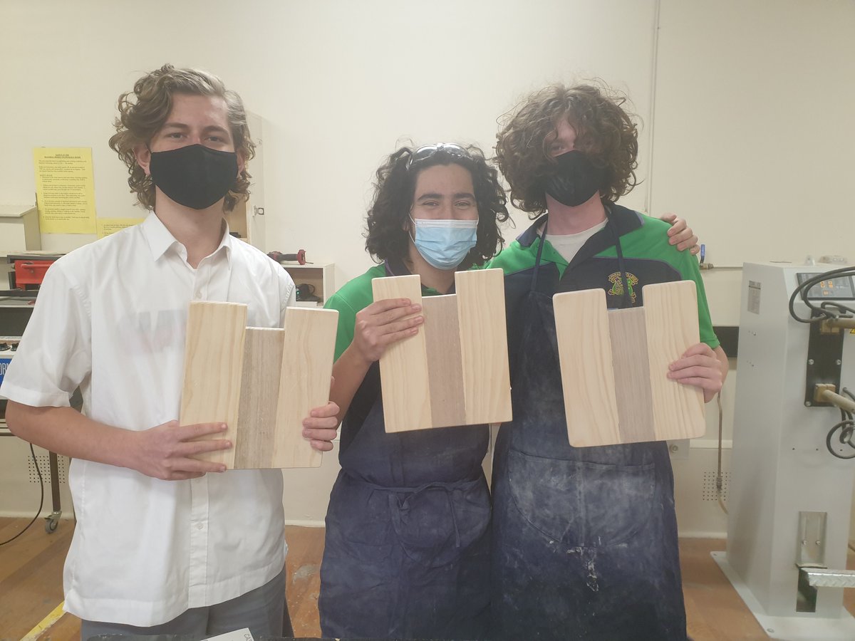 After spending most of this semester in remote learning, the Yr 10 classes have used their very limited workshop time to learn a variety of techniques, skills and machinery to make these chopping boards that appear deceivingly simple!

🟣🟢🔵

#paradecollege #woodworking #skills