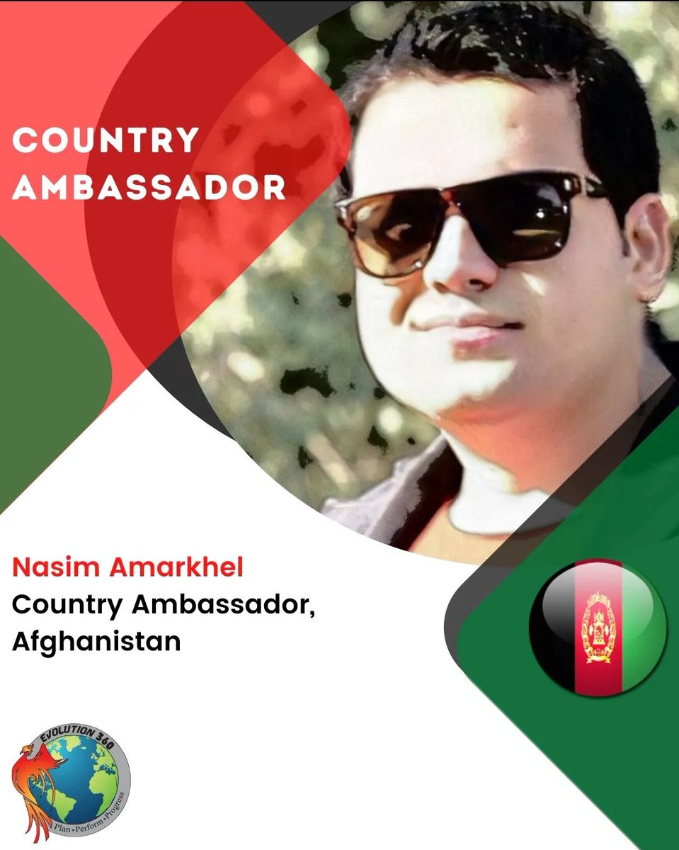 nasim_amarkhel's tweet photo. #Acheived another #Milestone 
I am thrilled to announced that I have been appointed as #Country_Ambassador at #Evolution360

Thank you so much for providing this invaluable opportunity. 

@Owlypia @studentenergy @EcoNet_Global @GlobalECCI @IYCM @PeaceByDialogue https://t.co/0IEKyM0yPd