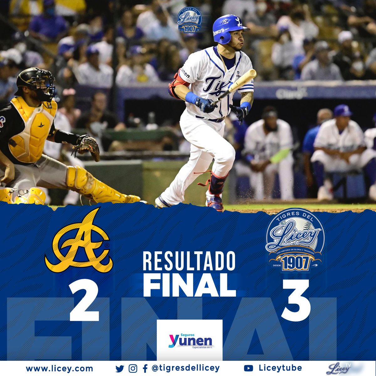 TigresdelLicey's tweet photo. ¡¡¡OTRA VICTORIA AZUL!!!
🔥🔥🔥🔥🔥🔥⚾⚾⚾⚾⚾⚾💪 https://t.co/kfDwHxdiWK