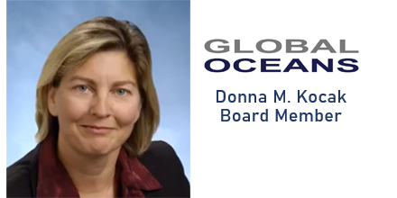 global_oceans's tweet photo. Pleased to announce our new board member Donna Kocak, Advanced Technology Manager, SAS Innovation Office at L3Harris &amp; Past President Marine Technology Society, with 30+ yrs experience in ocean engineering, underwater imaging &amp; robotics. #oceanscience #deepsea #marinerobotics https://t.co/tts1nXnb3T