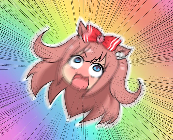 #見た人も無言で虹色の何かをあげる