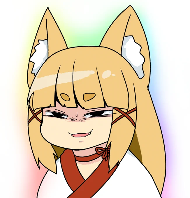 #見た人も無言で虹色の何かをあげる