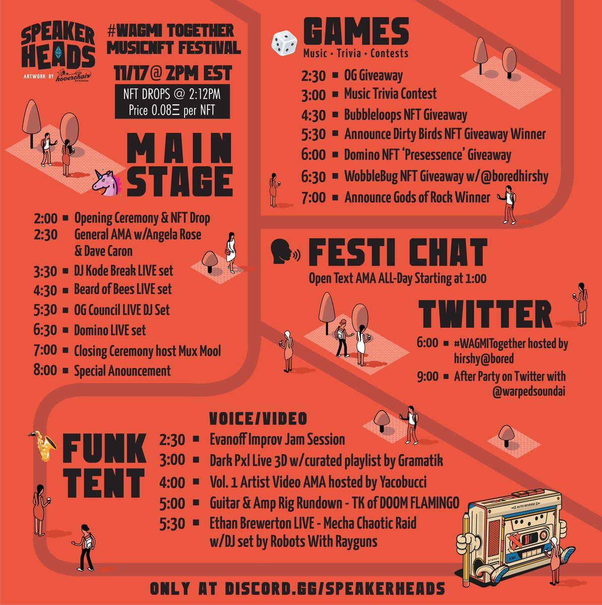 💜 Excited for the <a href="/SpeakerHeadsNFT/">SpeakerHeads</a> drop party - Wed, 11/17 at 12pm MT / 2pm ET! 💜

We're looking forward to hosting Mental Health First Aid trainings in the metaverse with the #MusicNFT community 🎶🧠🎶

Join the party in discord at discord.gg/speakerheads