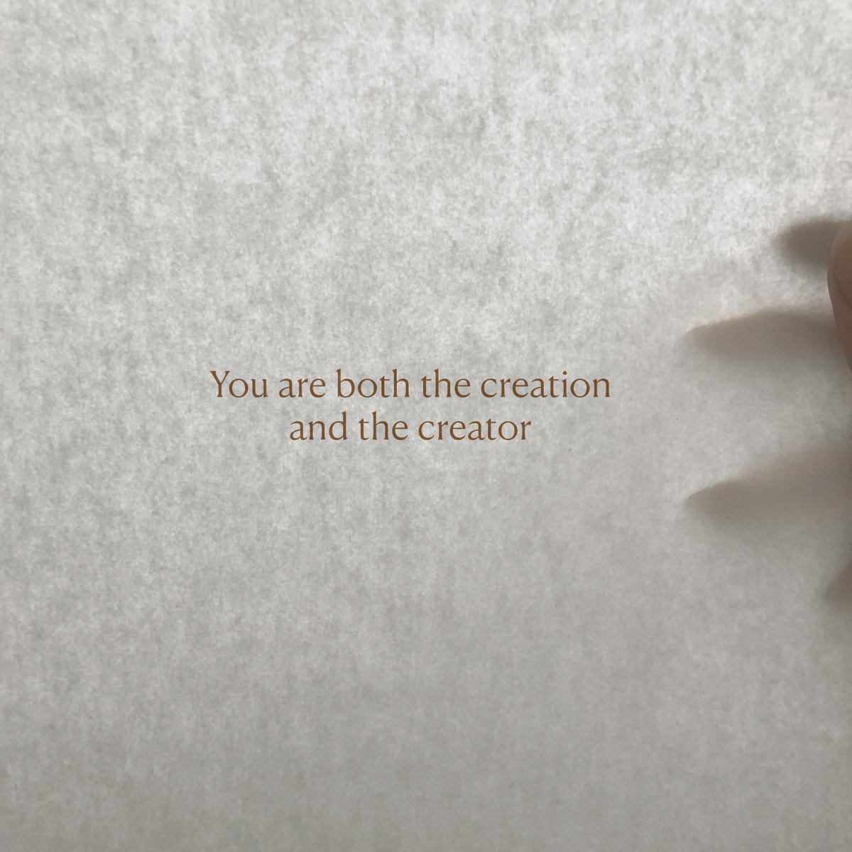 innermade's tweet photo. You are both the creation and the creator. https://t.co/IxhQKPoUpj