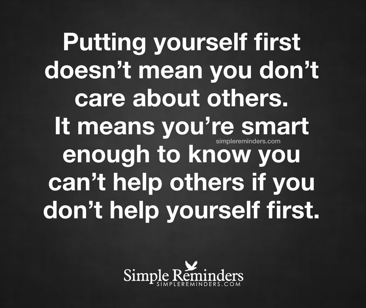 ryaneporter1's tweet photo. So important to remember to always put yourself first! An abuser is going to try to guilt you into staying. Don’t be manipulated!!! https://t.co/aBF0hp1HNK