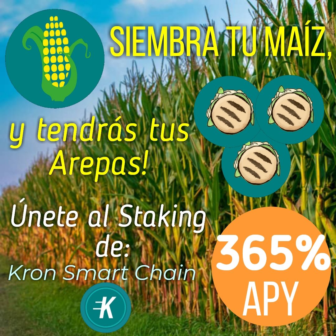 Únete a nuestro Staking y ve crecer  tu capital con nuestro APY de 365% 
#criptomonedas #kronsmartchain #staking #blockchain #btc #bnb #USDtether #trx #ETH #shiba #bch #Binance #token #nft #USDT #APY