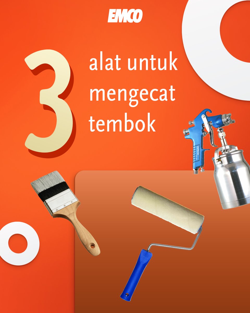 EMCOPaint's tweet photo. Mengecat rumah bukanlah proses yang mudah, harus tahu hal-hal dasarnya dulu seperti alat-alat apa yang bisa dipakai untuk mengecat dinding. Kawan EMCO pernah pakai yang mana?

#EMCOpaint #inspirasi #interior #ideinterior #catkayubesi #tips https://t.co/kN0EMNSY48