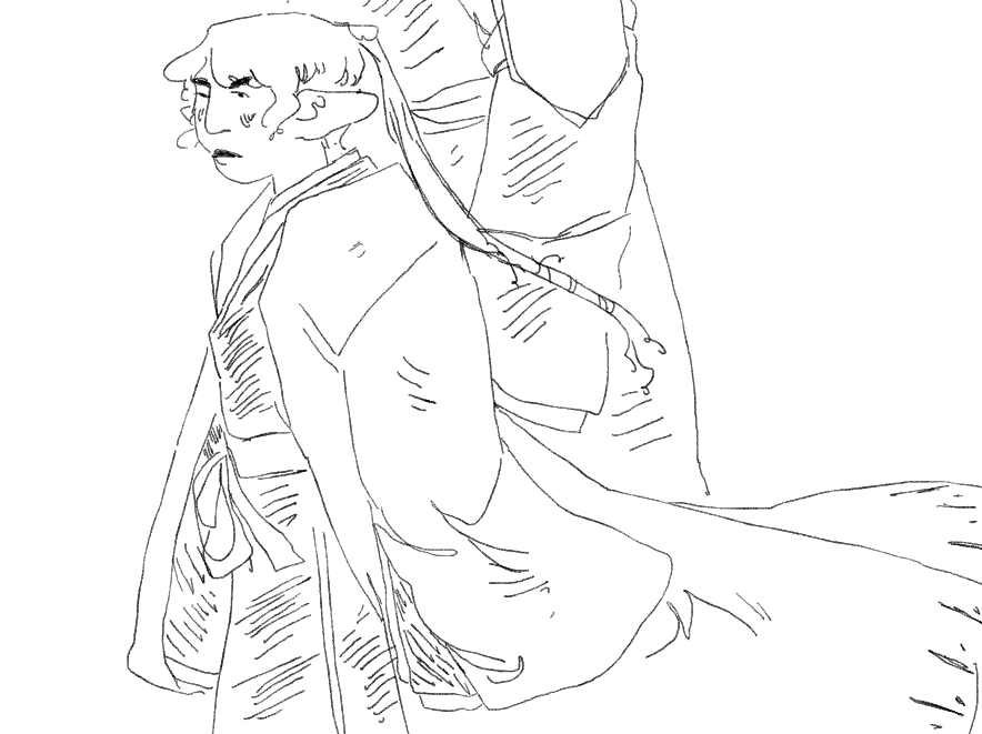 anyway cant draw this idea well but just know im trying. listening to sen no yoru wo keote and banging my computer