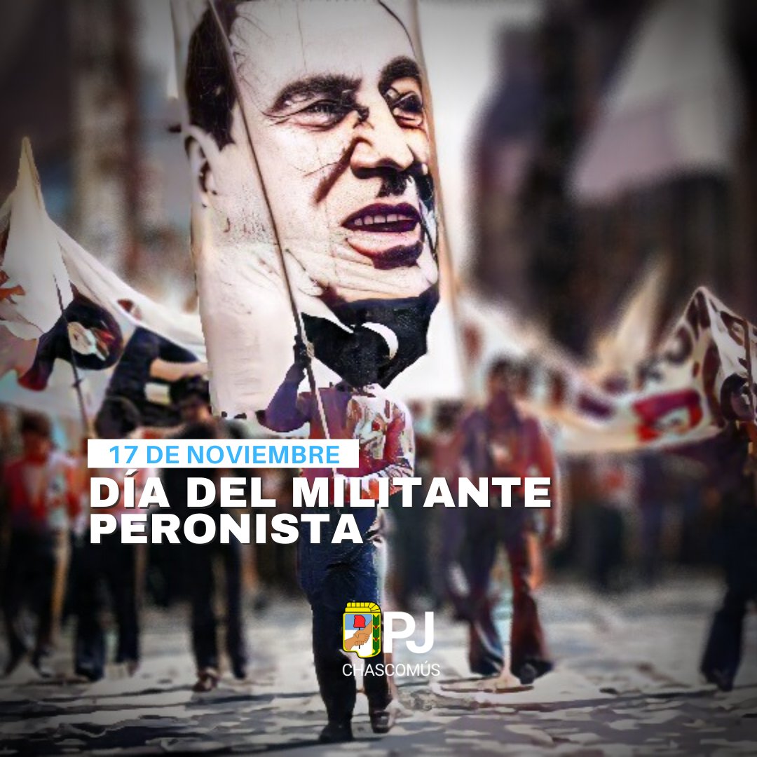 🗓17 de noviembre - Día del Militante Peronista - En conmemoración a aquel 17 de noviembre de 1972, cuando el General Perón regresó al país luego de casi 18 años de proscripción y exilio.
instagram.com/p/CWXHxwsgTsu/…

#17DeNoviembre 
#DiaDelMilitante ✌🏼❤