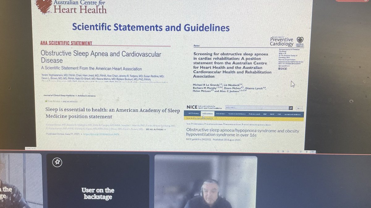 ⁦<a href="/legrandeorama/">Michael Le Grande</a>⁩ talking on #sleep and #cardiacrehabilitation at ⁦<a href="/aushearthealth/">AusHeartHealth</a>⁩ #CRtraining2021ACHH  #TRAINING #important #neglected #topic ⁦<a href="/ACRA_ACRA/">ACRA</a>⁩ ⁦<a href="/HeartNZ/">Heart Foundation NZ</a>⁩ ⁦<a href="/TheBHF/">British Heart Foundation</a>⁩