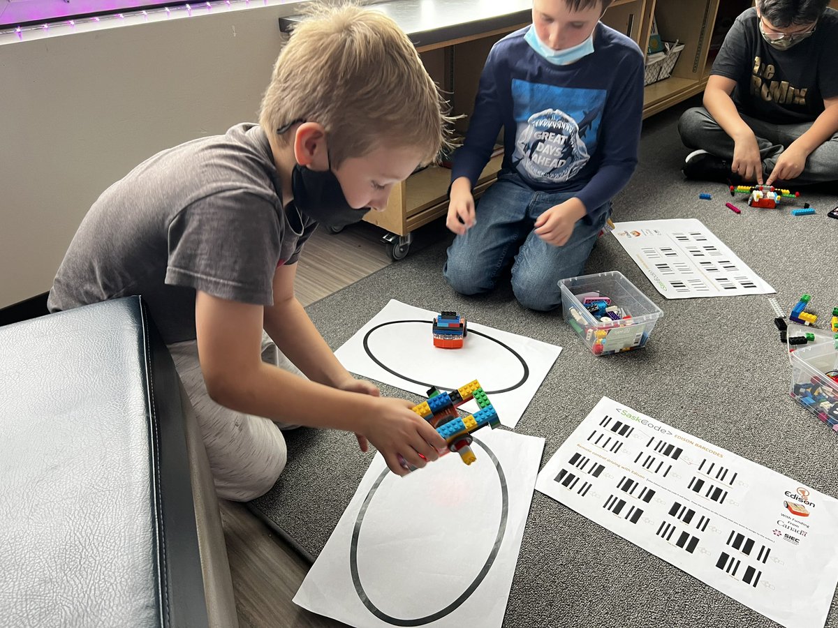 mitchmea's tweet image. @SaskCode has done it again and brought so much excitement and happiness to my grade 5 class! Problem solving, computational thinking, team work, here we come. Thank you #SaskCode! #cancode #stem