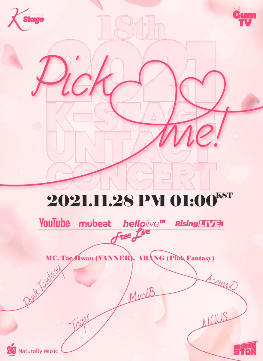 ncusofficial_jp's tweet photo. [#NCUS] 

211128 18th 2021 K-STAGE UNTACT CONCERT -Pick me💞- 출연안내 

🔗https://t.co/RvkK9AoLkK
🎫 https://t.co/140LqHLZOC

자세한 안내는 팬카페 공지 또는
라이징스타 홈페이지를 통해 확인해주시기 바랍니다! 

#엔쿠스
#KStage #케이스테이지 https://t.co/mYZVC5YY1e