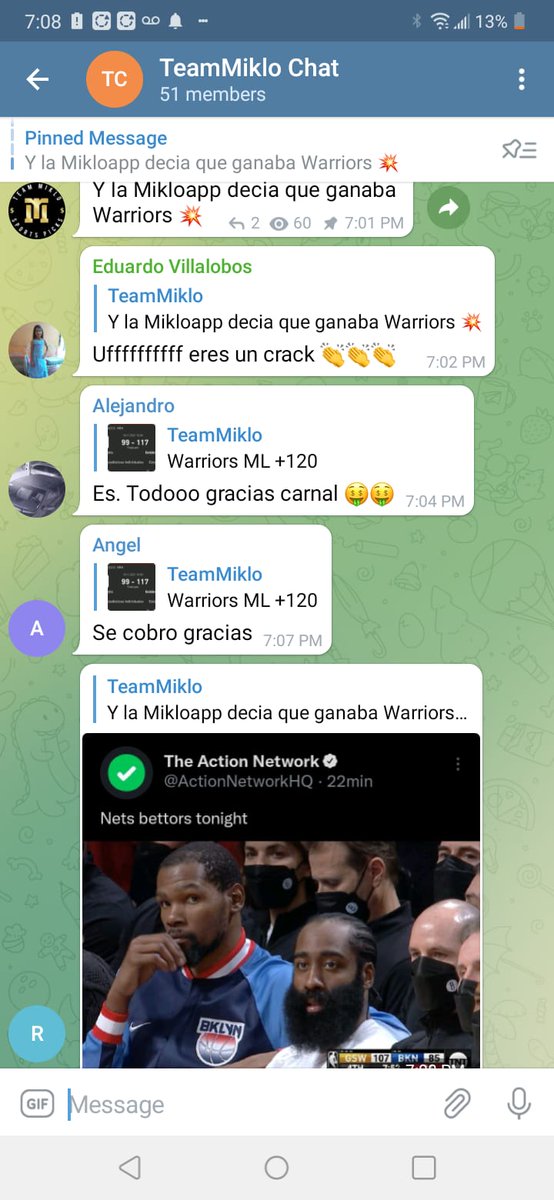 ale_picks's tweet photo. 🗣️ A la gente que estuvo dando RT/♥️ les Compartimos el free pick positivo 😎
Respaldado por la #MikloApp 🔥
Warriors ML +120 ✅
🗣️ Aprovecha oos últimos días de promo de la #MikloApp
Ya estamos próximos a que salga en IOS 🔜
#Masqueunostipsters #MikloApp #UnSoloClick https://t.co/xQhnIV0jPV