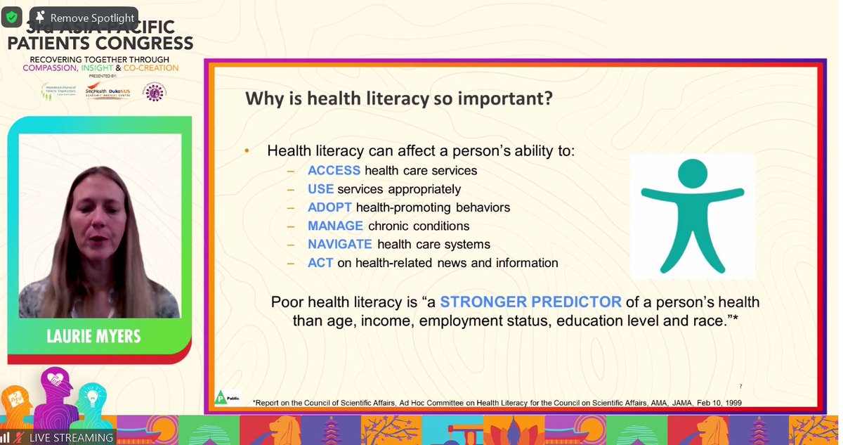 IAPOvoice's tweet photo. At #APPC2021, we hear why a world where patients are fully empowered through #healthliteracy should be what we all strive for!
Join us: https://t.co/DeB5pJtwWv https://t.co/HBGNl646qy
