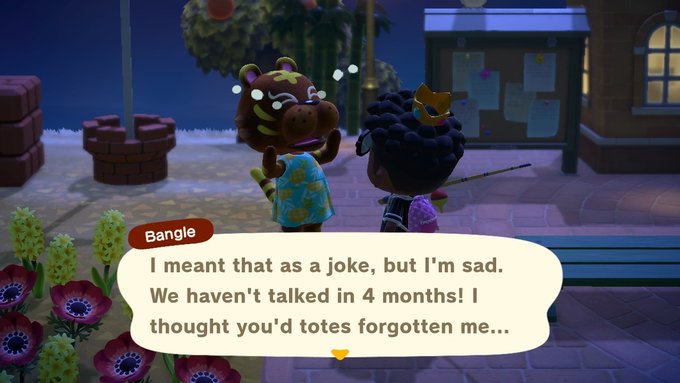 way to make me feel bad  #AnimalCrossing #ACNH #NintendoSwitch https://t.co/leDn1ydR6N<a href="/tag/animalcrossing"class="tags">#AnimalCrossing</a><a href="/tag/acnh"class="tags">#ACNH</a><a href="/tag/nintendoswitch"class="tags"><span>#nintendoswitch</span></a>