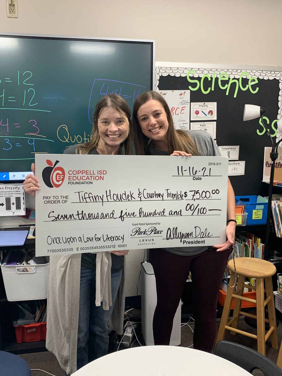 It was a big day at Mockingbird Elementary! These amazing educators wrote and received grants that will benefit the entire school. Thank you CEF! Thank you to our community that supports us always! ❤️ #MKBMavs #coppellisdef