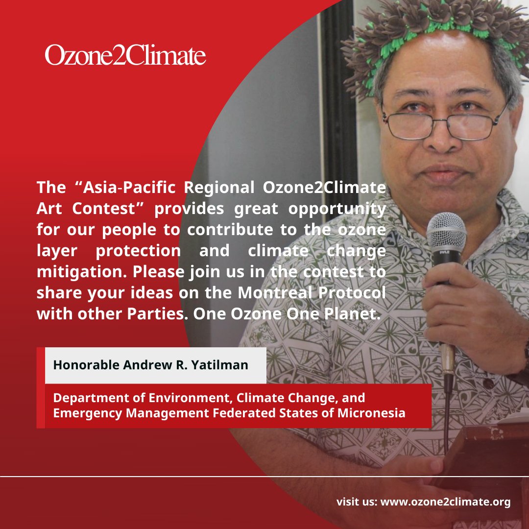 APozone2climate's tweet photo. Time is running out to save our climate! Join us and help roll out our campaign #SaveOzoneAndClimate, #CoolingWithOutWarming in #AsiaPacificOzone2ClimateArtContest 🎨📸

📆 Deadline: 31 Mar 2022
📍Click to read more: https://t.co/Qs05iE33un https://t.co/cK6l9WPWMo