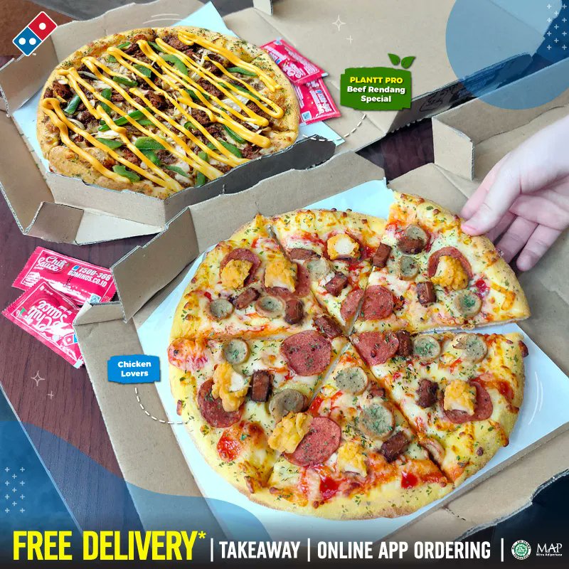 dominos_id's tweet photo. Pengen juga?? Cuss Langsung Nge 'PAPI' aja - Paket Pizza 2 Medium HANYA 50rb/pizza . Hemat s/d 42%. BEBAS pilih topping &amp; Roti Pizzanya

#orderonline https://t.co/Oy9vosyy8Y #call 1500366 #zerocontacttakeaway #zerocontactdelivery https://t.co/xcWxBo3945