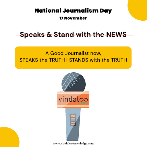 VindalooKC's tweet photo. "Ratings don't last. Good journalism does" 

#nationaljouralismday #journalism #journalismday #creatives #ahmedabad #india #vindalooknowledgecenter #vkc https://t.co/e7jKNyEBk6