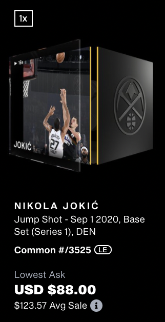 evaluatexyz's tweet photo. NBA Top Shot Giveaway! 😁🎉

Giving away this S1 Nikola Jokic ($88 value) to 1 lucky winner in 24 hours! 🥳🏀

How to enter:
1.) Follow us @EvaluateMarket 
2.) Like + Comment your TS username
3.) Retweet this 

Good Luck 🍀 https://t.co/nOvlTp8b8p