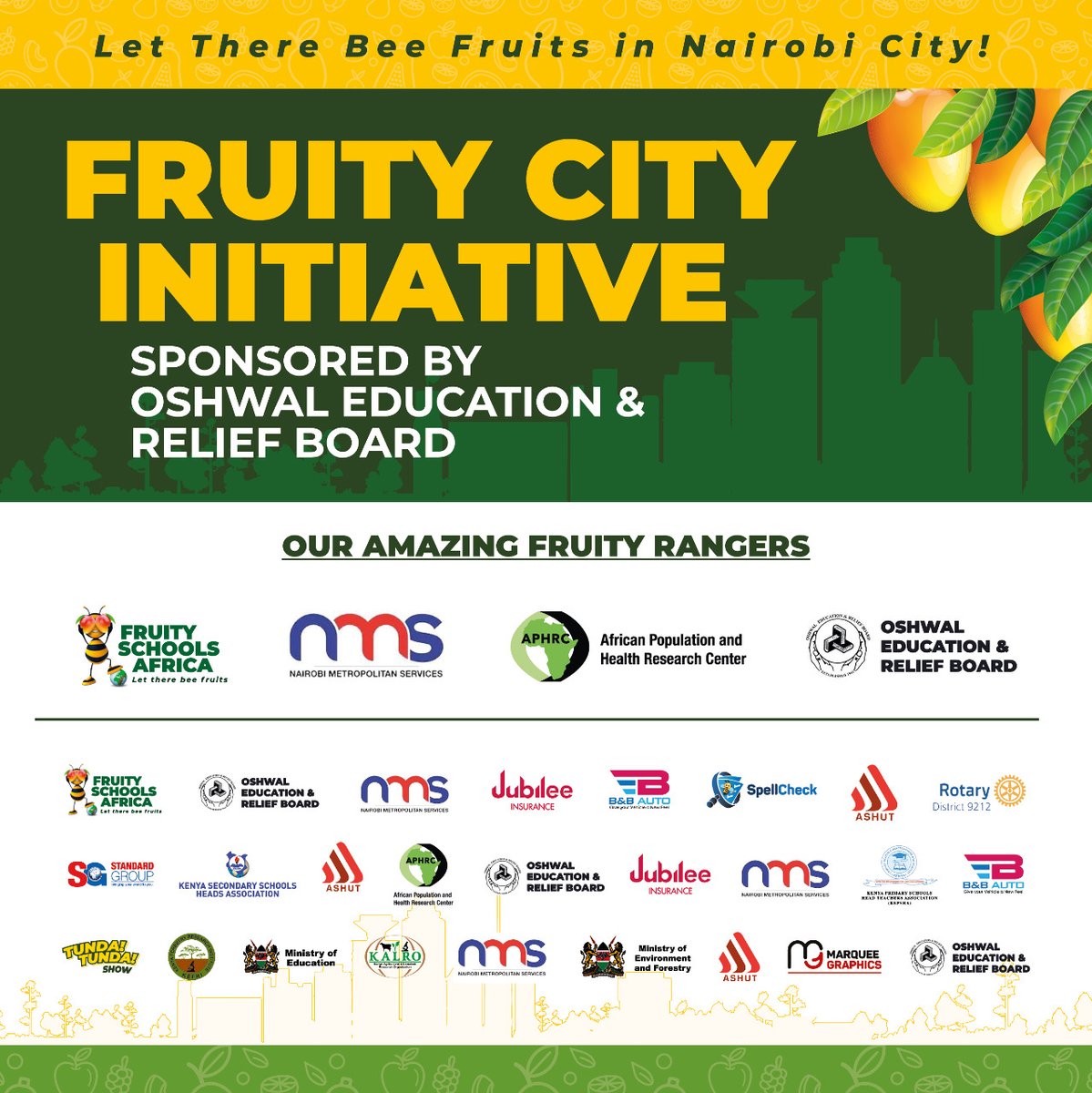 Today, in partnership with <a href="/FruitySchools/">Fruity Schools Africa</a> <a href="/NMS_Kenya/">Nairobi Metropolitan Services, NMS</a> <a href="/OA_Nairobi/">OshwalAcademyNairobi</a> Education and Relief Board, we are launching the #FruityCity Initiative at Mama Lucy Hospital. 
A greener Nairobi is a healthier Nairobi.