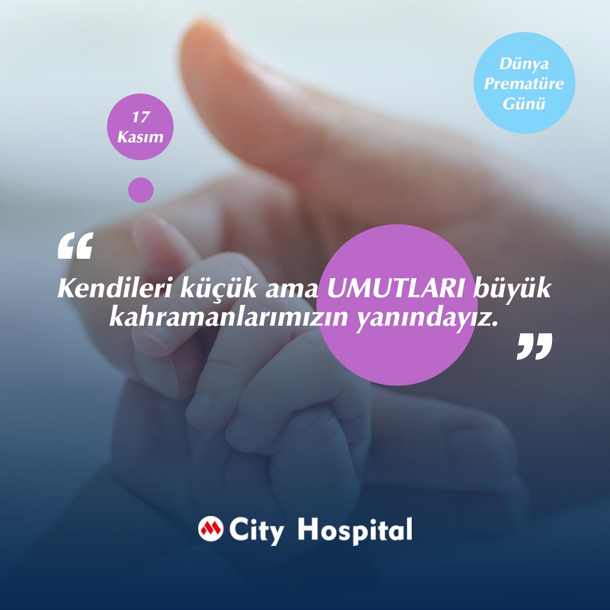 Ülkemizde her 10 bebekten biri zamanından önce doğuyor... Küçük kahramanlarımız ve ailelerinin #prematürefarkındalıkgünü kutlu olsun... . 🌐 cityhospital.com.tr . ☎ 0324 358 32 32 . . . #DünyaPrematüreGünü #17kasım #cityhospital #cityhospitalmersin #mersin #mezitli