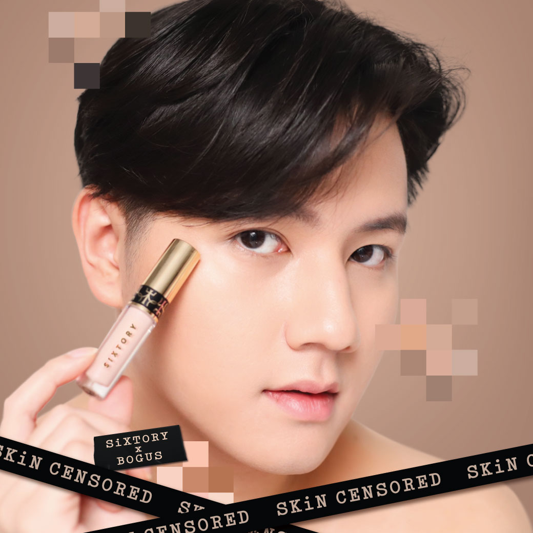 SixtoryThailand's tweet photo. SIXTORY x BOGUS ที่ร่วมกันพัฒนาสูตรให้ออกมาดีที่สุดจนได้ Concealer ที่ตอบโจทย์คนใต้ตาคล้ำ! เนื้อเนียนนุ่ม เบาสบาย ปกปิดรอยคล้ำ รอยสิว และริ้วรอยต่างๆ ปังได้ถึง 8 สี พร้อมสารบำรุง Hyaluronic Acid &amp; Vitamin E 
Shopee  https://t.co/QJNdcuVcg8
#Sixtory #สกินเซ็นเซอร์ #ปิดเป๊ะไม่โป๊ะ https://t.co/2hMCTrPFox