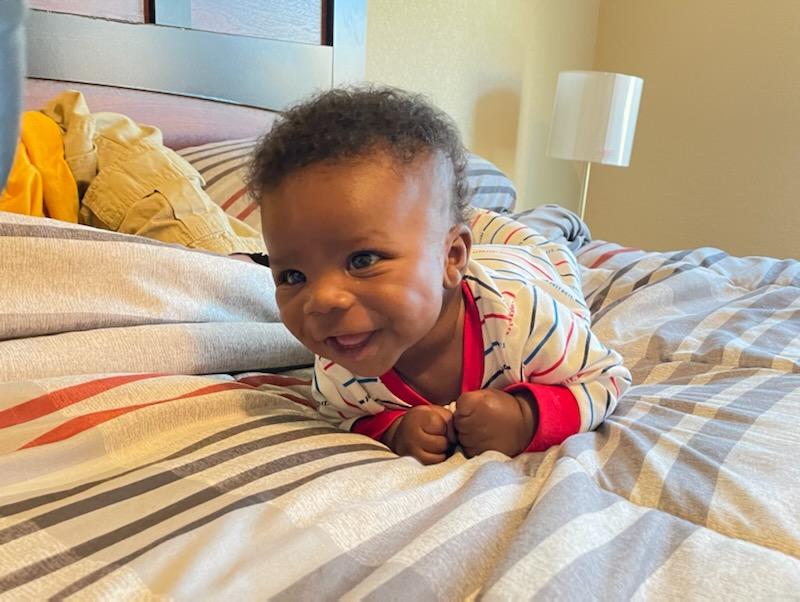 Iampat_g's tweet photo. Skin like mine, bags under his eyes like mine, creases in his smile like mine, hair like mine too. 

#Dakari love you so much and you just don't know! 

God got us. https://t.co/ZyiUaJ1TPa