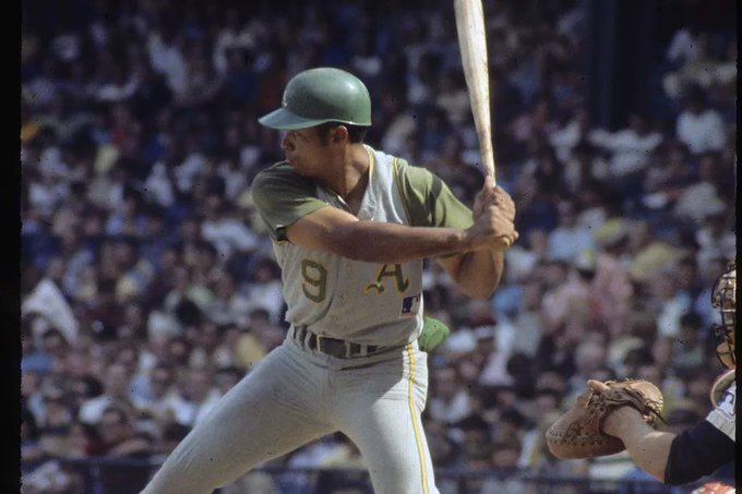 baseballinpix's tweet photo. Reggie Jackson with the 1967 Kansas City A's. Photo by Focus on Sport-Getty Images https://t.co/BeYTngoloy