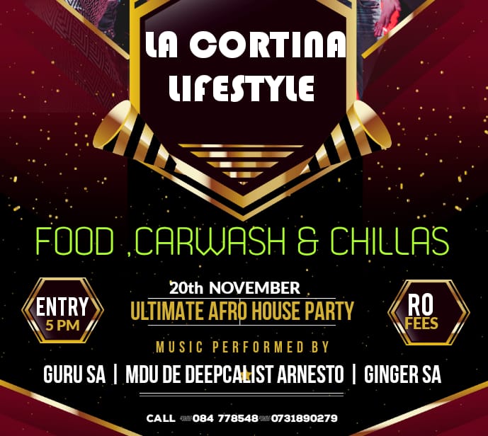 You are all invited to come enjoy good music,good food and wash your car opposite to chayiwe primary school