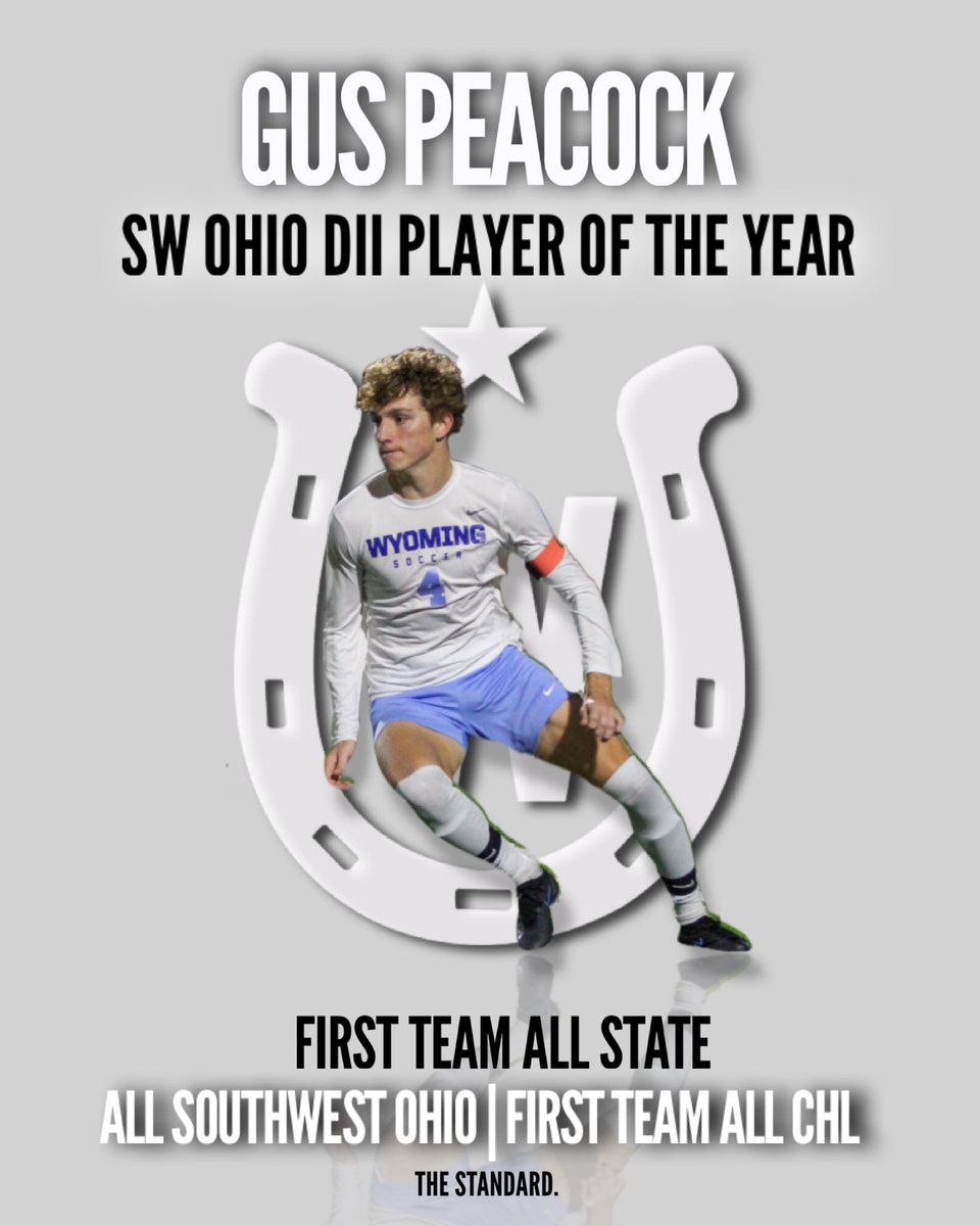 ‼️PLAYER OF THE YEAR‼️

Big congratulations to junior defender Gus Peacock for being named the SW Ohio DII Player of the year AND being named 1st Team ALL OHIO!! A well deserved honor for one of the best to wear the jersey. 

And we got him for one more year 🤫