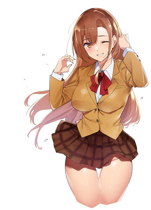 今日発売の週刊少年マガジン、生徒会役員共最終回の記念企画4コマアンソロジーに参加しました。最初はアリア先輩も下着姿で描く予定でした 