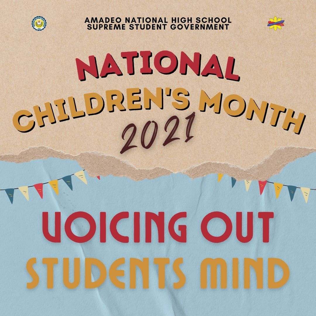 SSGAmaNaHiS's tweet photo. [ National Children's Month 2021]

"New Normal na Walang Iwanan: Karapatan ng Bawat Bata ating Tutukan" 

#SSGInAction 
#amanahisssg2021 
#DepEdKabataan2021 
#DepEdTayo 
#DepEdCALABARZON 
#Amanahis2021
#NationalChildrensMonth 
#nationalchildrensmonth2021 https://t.co/CiSD2V2dBn