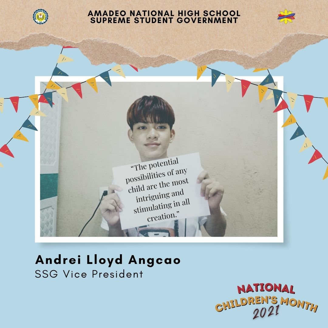 SSGAmaNaHiS's tweet photo. [ National Children's Month 2021]

"New Normal na Walang Iwanan: Karapatan ng Bawat Bata ating Tutukan" 

#SSGInAction 
#amanahisssg2021 
#DepEdKabataan2021 
#DepEdTayo 
#DepEdCALABARZON 
#Amanahis2021
#NationalChildrensMonth 
#nationalchildrensmonth2021 https://t.co/CiSD2V2dBn
