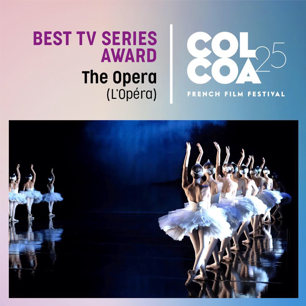 theUSFrenchFF's tweet photo. The Opera wins best TV series at #colcoa25 - 70 films were under consideration in 3 categories (Cinema, Television, Shorts). #colcoa #colcoa25 #frenchseries #frenchtelevision #awards #francoamericanculturalfund https://t.co/e33gnWVdwG