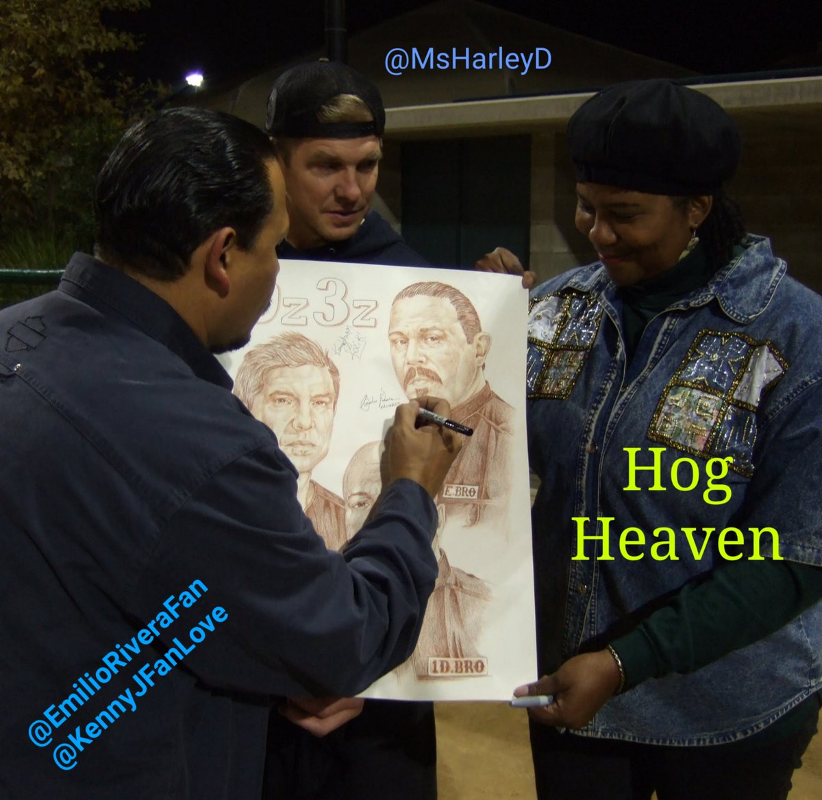 FAFOWOKEAFTOO's tweet photo. Hanging my #1s at the same time and they are seriously cutting up. Love you brothers. ππππΎππ #hogheavan #favorites #EmilioRivera #EBro @EmilioRivera48 #KennyJohnson #GBro @TheKennyJohnson
My pages @KennyJFanLove @EmilioRiveraFan https://t.co/8IFJPlAkq4