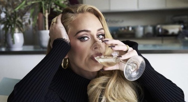 AdeleNowuk's tweet image. `I drink Wine’ ✨🤍

— New photo of @adele taken By Simon Emmet