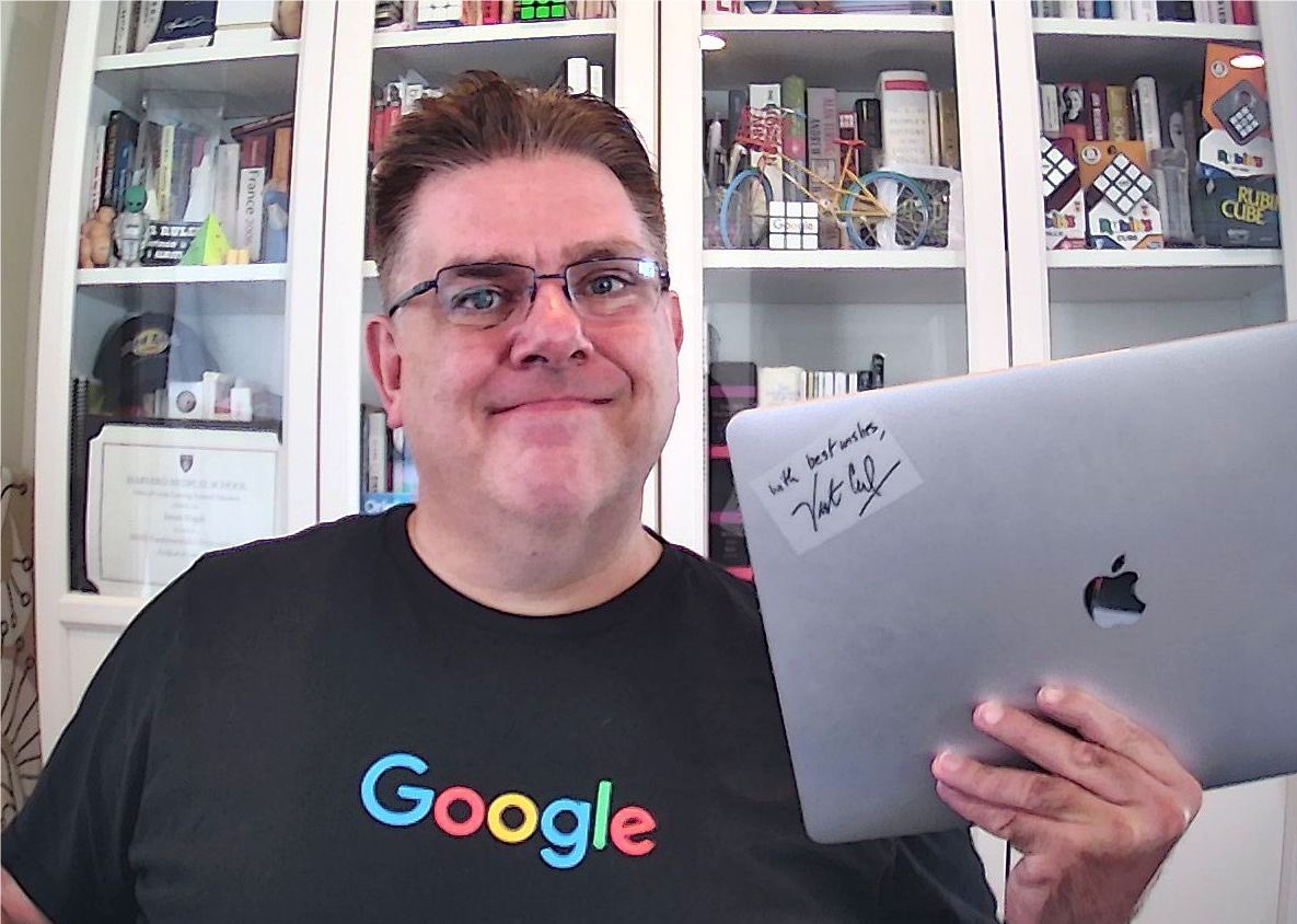 I'm autistic, I'm proud, and I love working at <a href="/Google/">Google</a>. I was honored and thrilled to have the chance to meet my friend <a href="/vgcerf/">vinton g cerf</a> several months ago.

I’m now proud to be the owner of the only Vint Cerf signature edition MacBook Pro in the world!