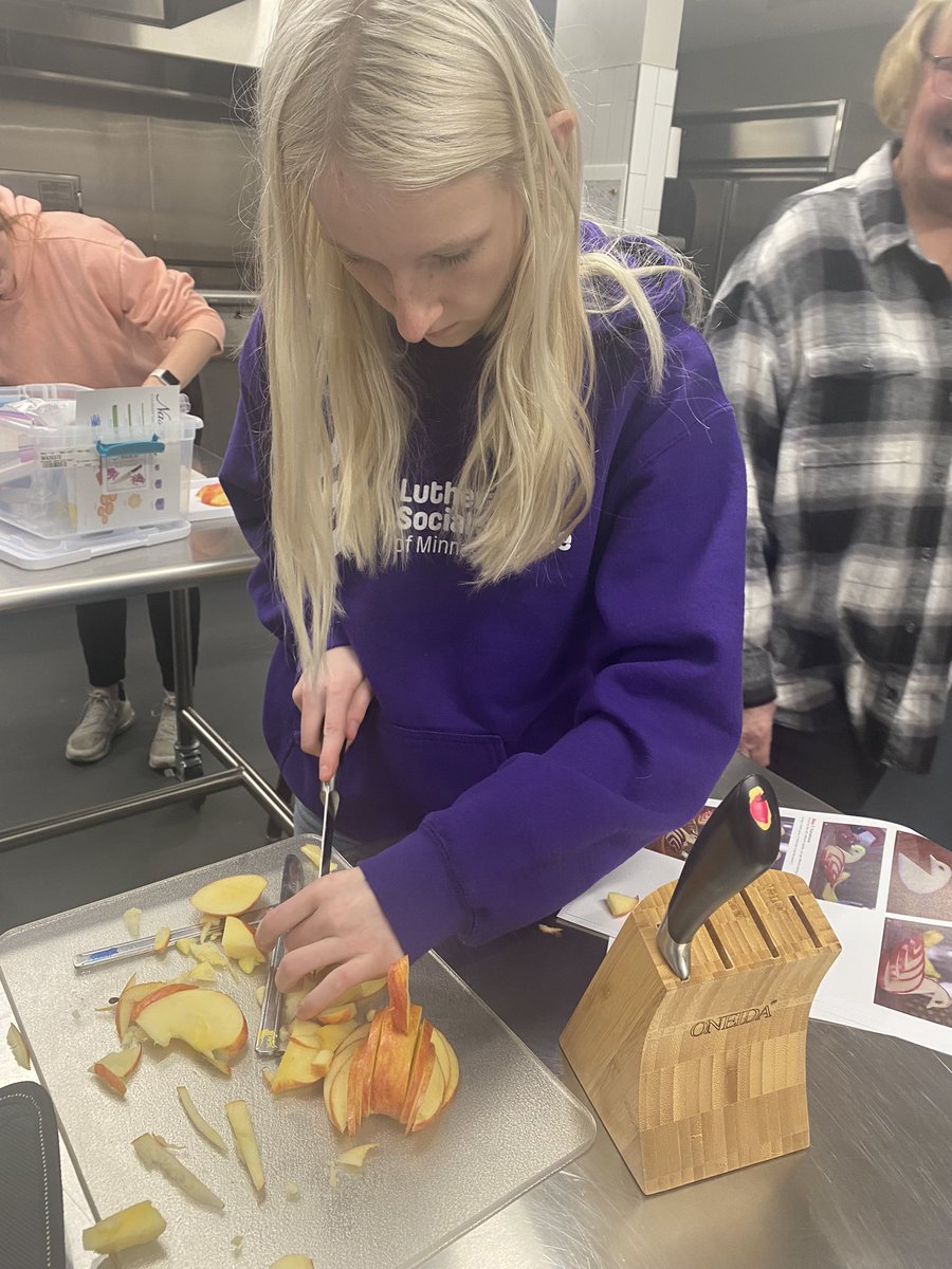 Making swans in culinary class! #goodhuepublicschool