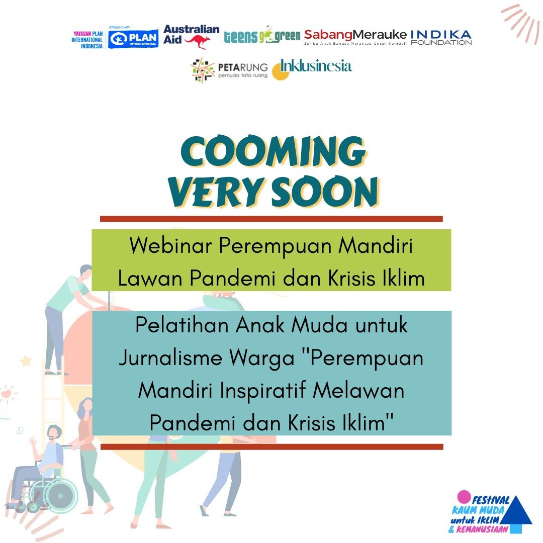 DICARI ‼️
Anak Muda untuk Jurnalisme Warga 
"Perempuan Mandiri Inspiratif Melawan Pandemi dan Krisis Iklim"

Buruan Daftar‼️
Periode Pendaftaran: 15-21 November 2021

More Information:
Tautan Daftar: s.id/DaftarInklusin…
Tautan Panduan: linktr.ee/inklusinesia