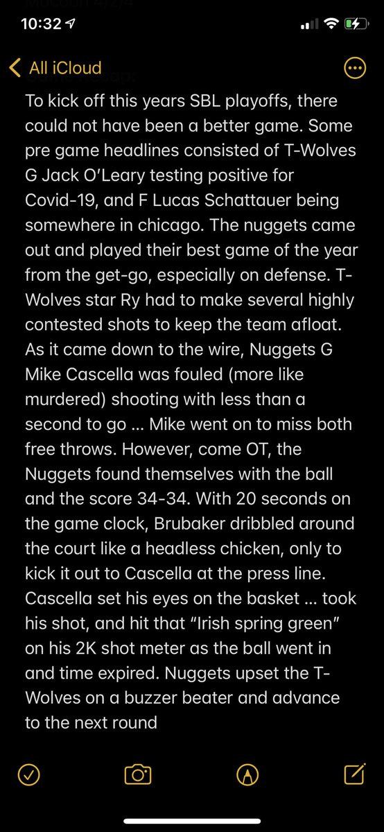 sbl2019's tweet photo. FINAL. Nuggets upset the T-Wolves 37 - 34 #Novembermadness https://t.co/dAqDZ1bji1