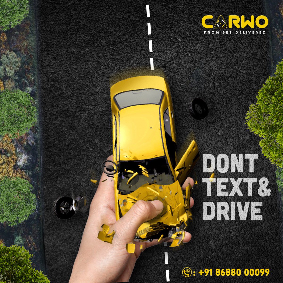 RightCars_In's tweet photo. Better left unread than being dead! Stay safe, stay smart. Don’t text &amp; drive 
.
.
.
.
.
.
.
#carwo #cars #secondhand #secondhandcars #buycar #sellcar #car #automobile #hyderabad #carsinhyderabad #trust #durability #warranty #sellcarhyderabad #roadsafety #textanddrive https://t.co/9MIH2iBaad