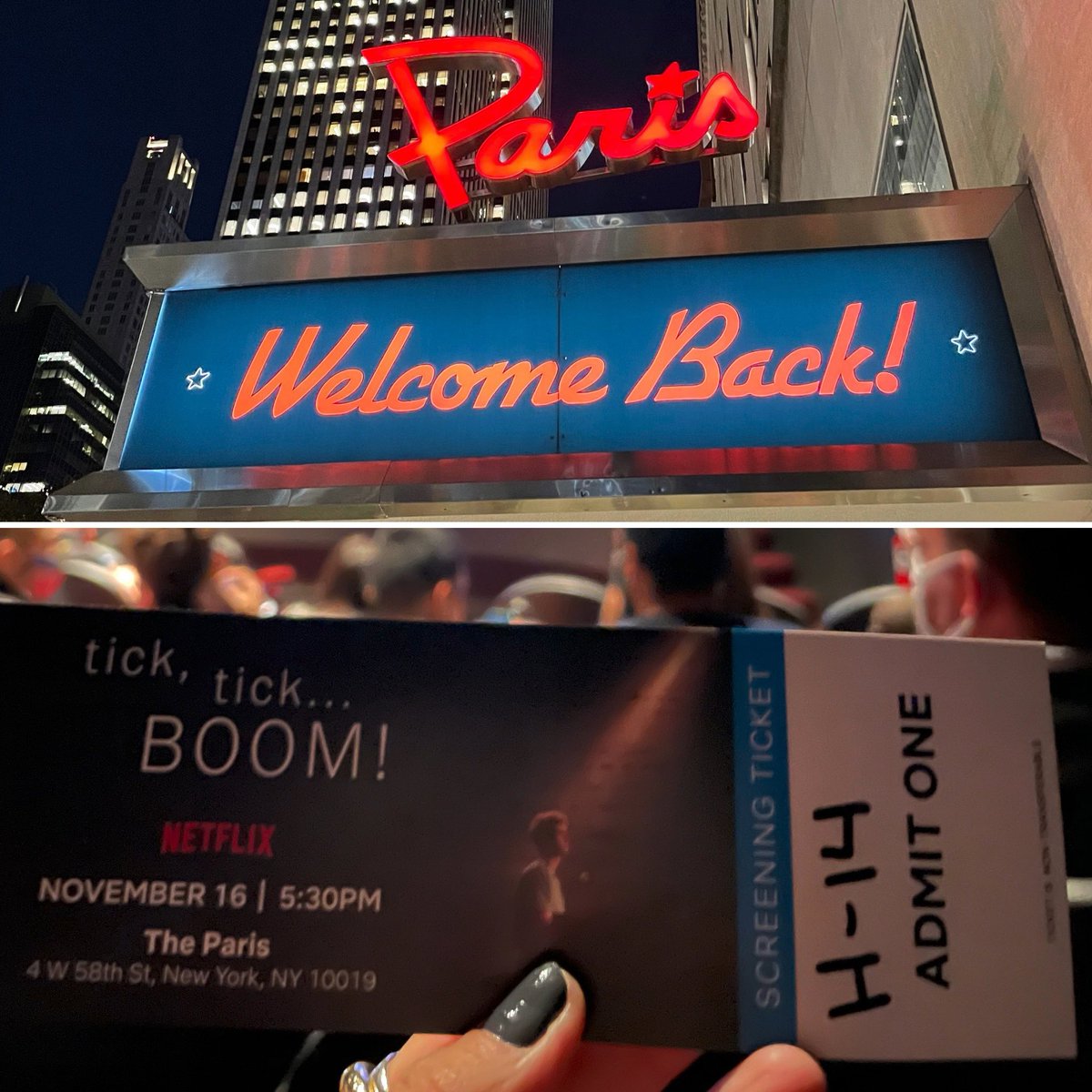Thanks <a href="/ONeill_Center/">The O'Neill</a> for inviting me to see <a href="/ticktickboom/">ticktickboom</a> in a theater with other people I could sob, laugh and sing with. It’s gonna take me a few days to recover. Probably until Friday when I’ll watch it again on <a href="/netflix/">Netflix</a>
