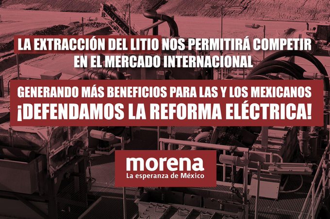 Desde_Izquierda's tweet image. #LiMx
El #Litio es propiedad de la Nación

#LaReformaElectricaVa 
#RatificacionDeMandato